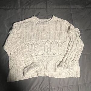 Old Navy Cream Cable Knit Sweater